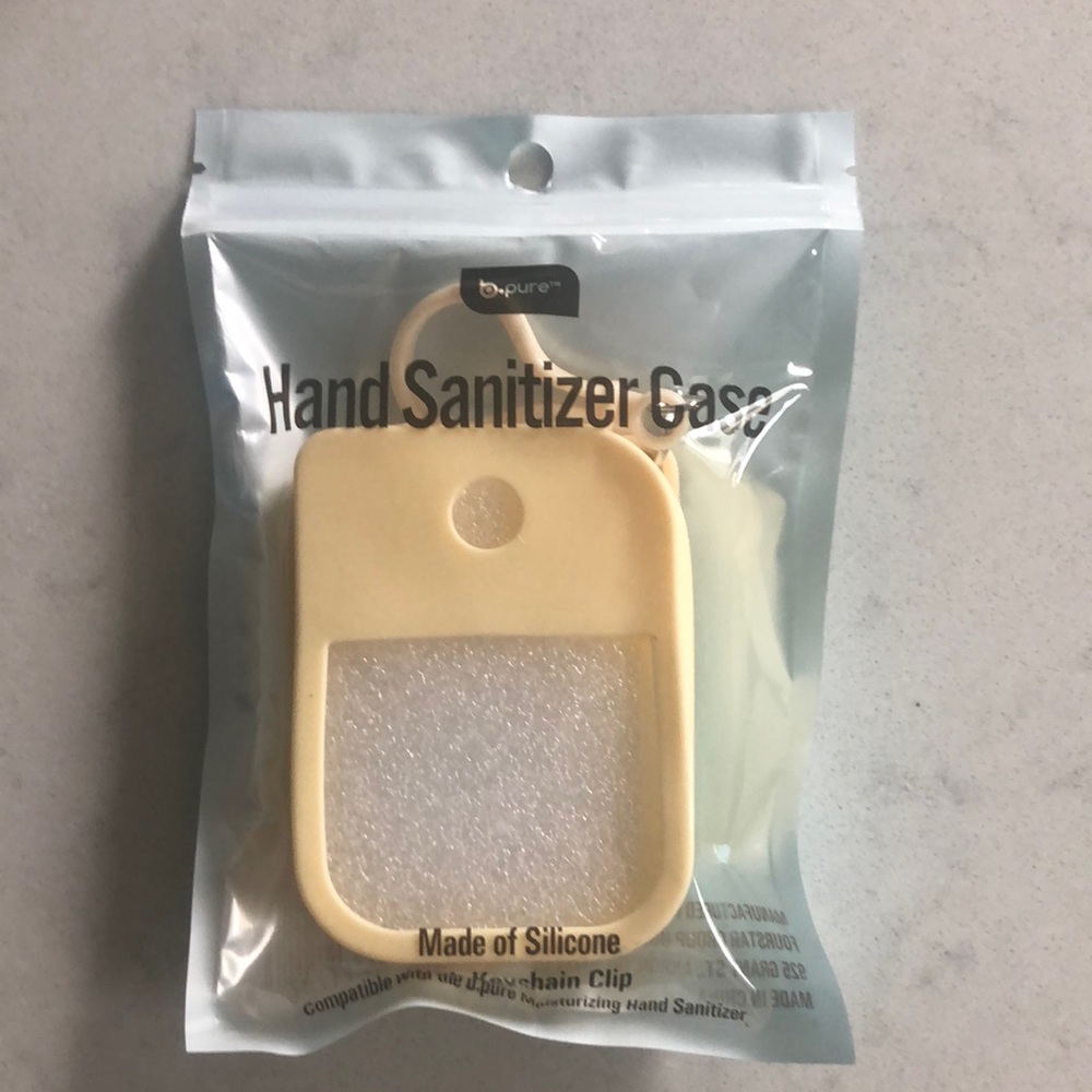 Cream Bath & Body Hand Sanitizer Holder